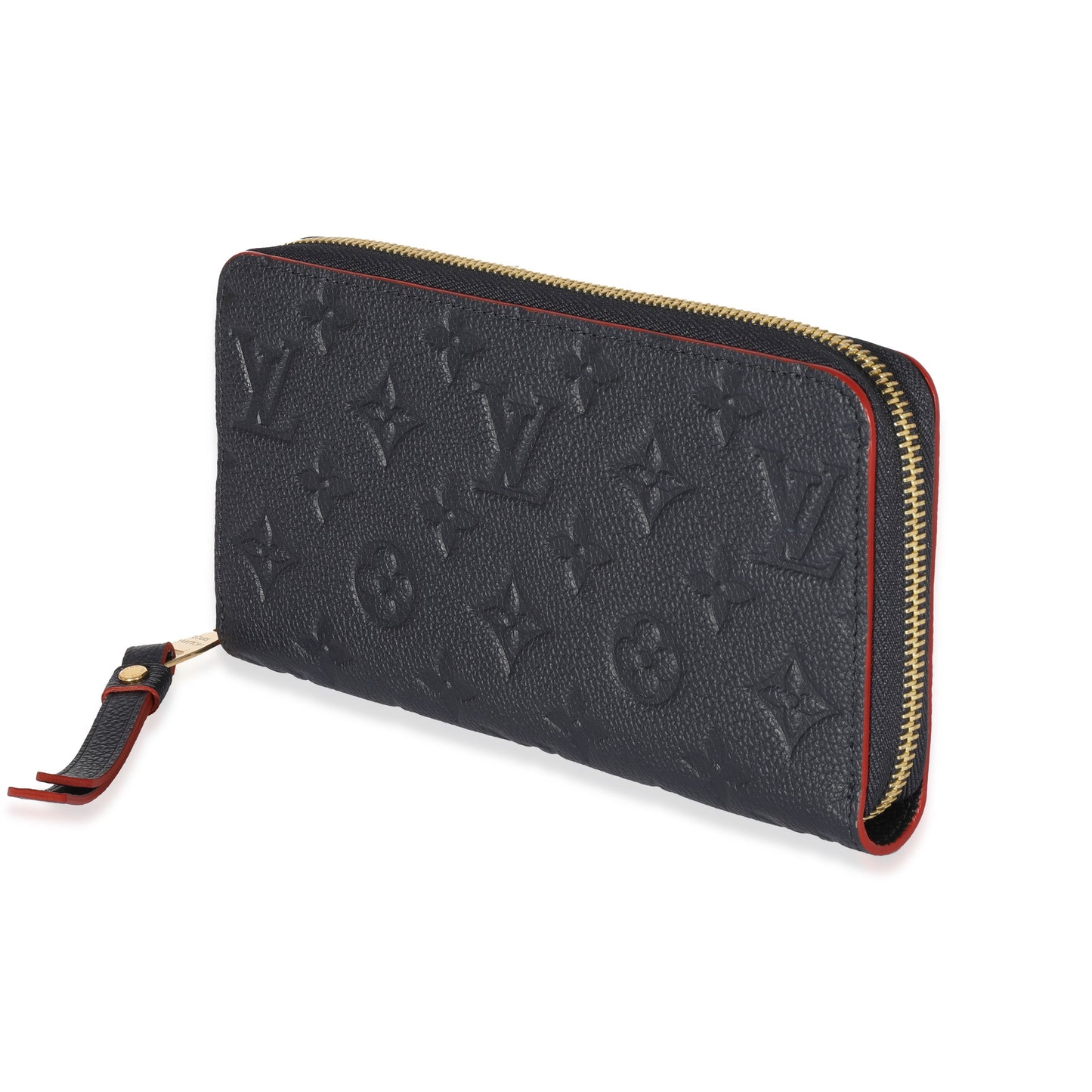 Louis Vuitton Marine Rouge Empreinte Zippy Wallet Case