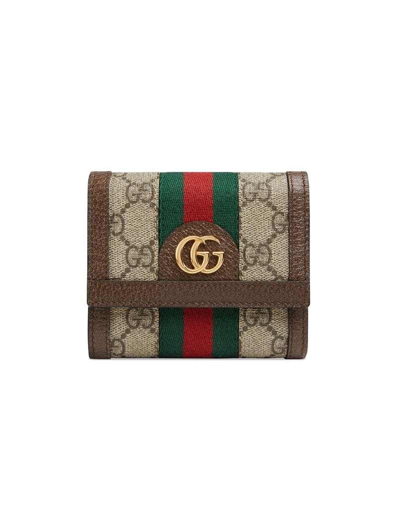 Gucci - beige Ophidia GG wallet - women - Leather/Polyamide/Canvas - One Size - NEUTRALS