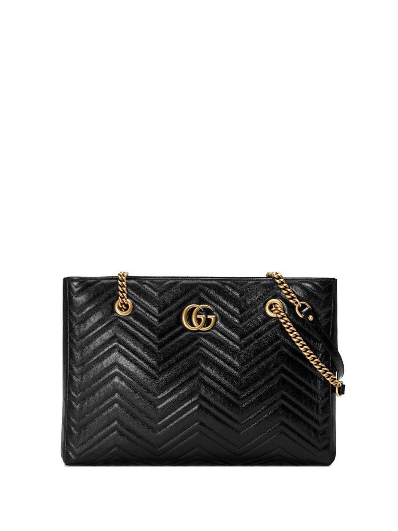 Gucci - GG Marmont matelassé medium tote - women - Leather/Microfibre - One Size - Black