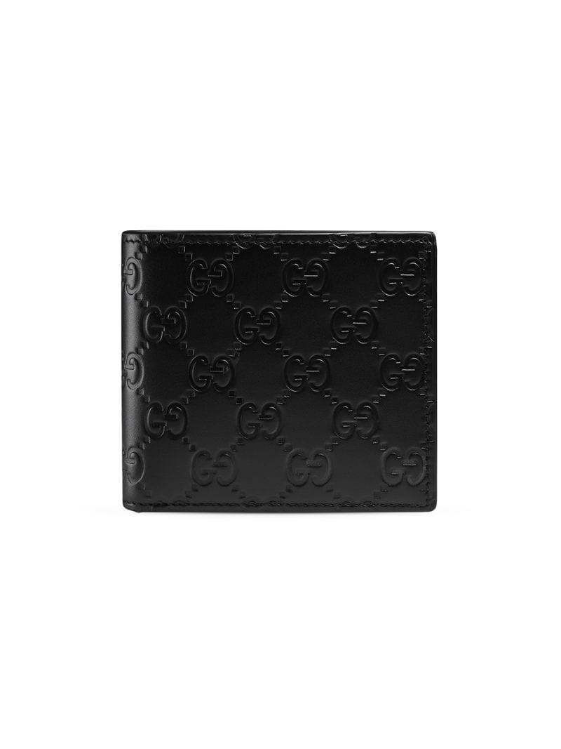 Gucci - Gucci Signature coin wallet - men - Leather - One Size - Black