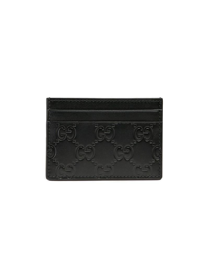 Gucci - Gucci Signature money clip - men - Leather - One Size - Black