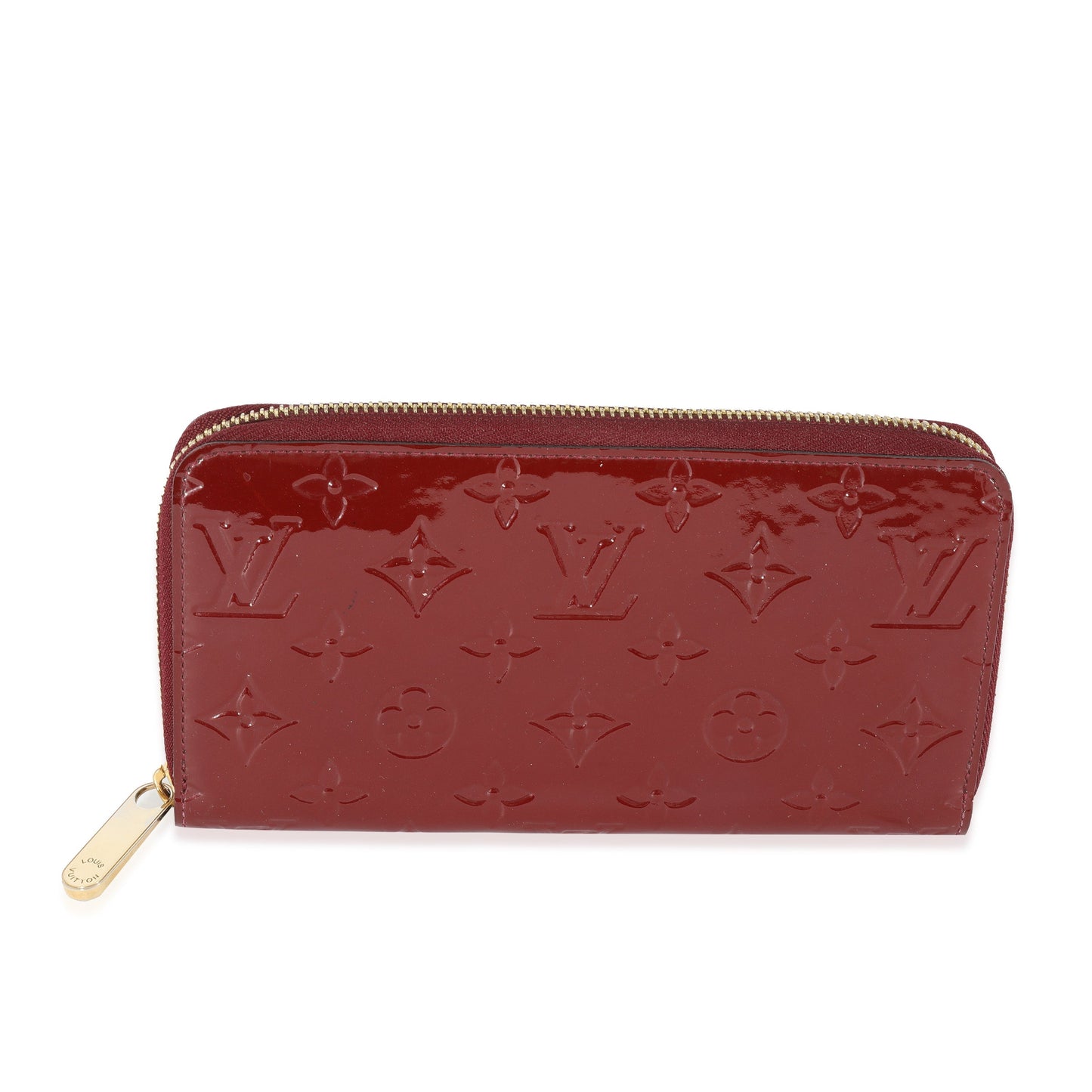 Louis Vuitton Rouge Fauviste Vernis Zippy Wallet Case