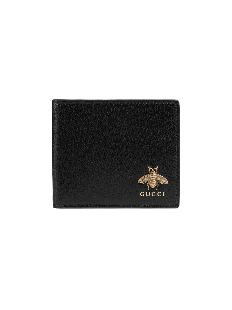 Gucci - Animalier leather wallet - men - Leather/metal - One Size - Black
