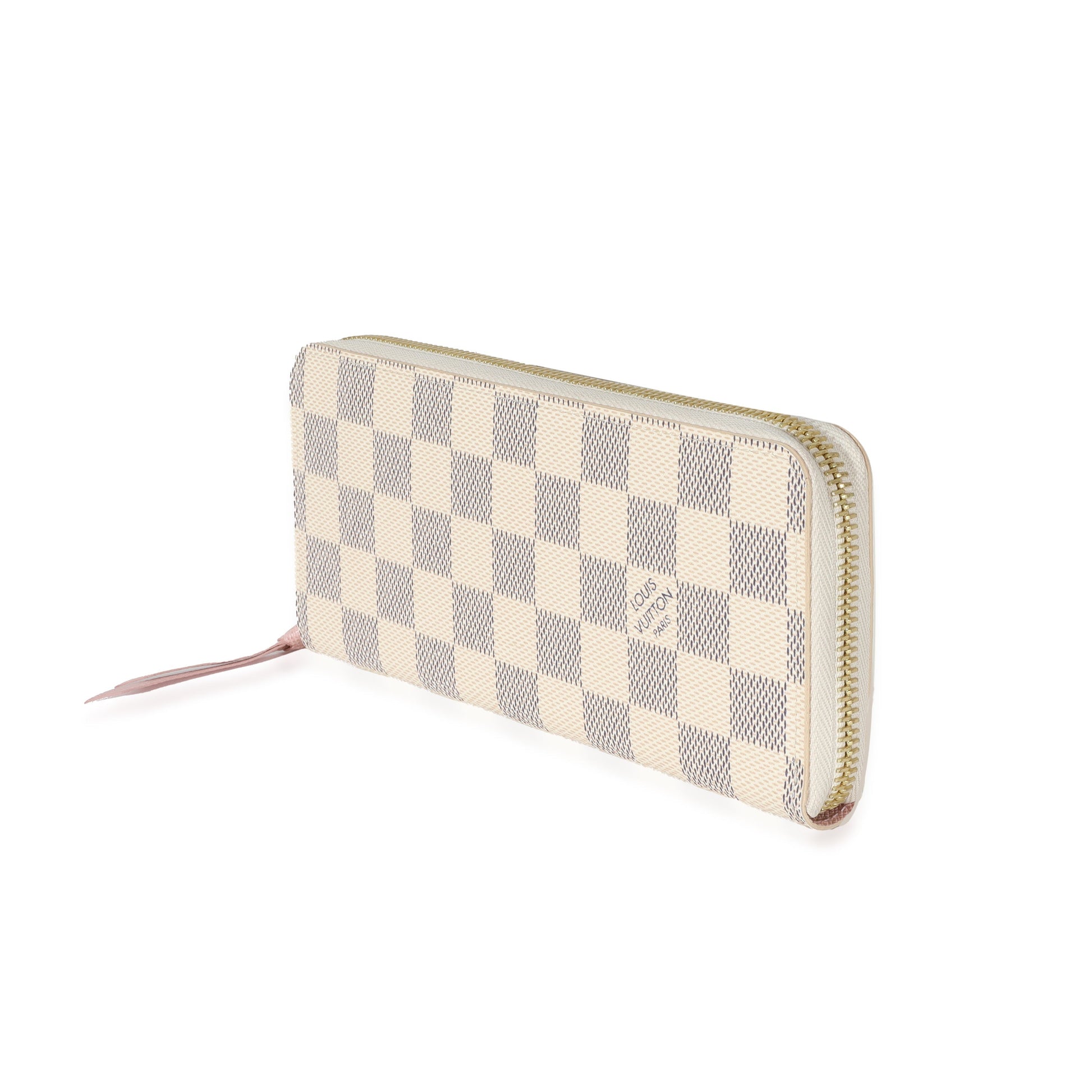 Louis Vuitton Damier Azur Clémence Canvas Wallet Case