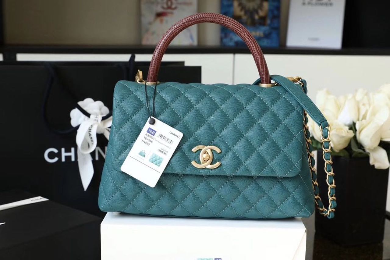 CHLLarge Teal , s , Flap Top Handle Crossbody Bag