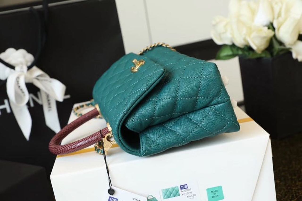 CHLMedium Teal , s , Flap Top Handle Crossbody Bag