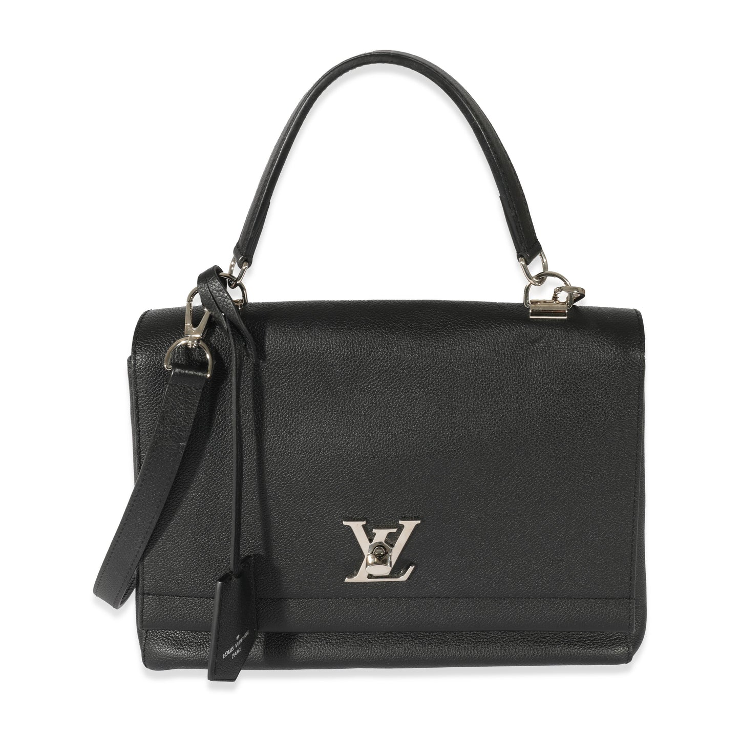 Louis Vuitton LockMe II Leather Black Handbag