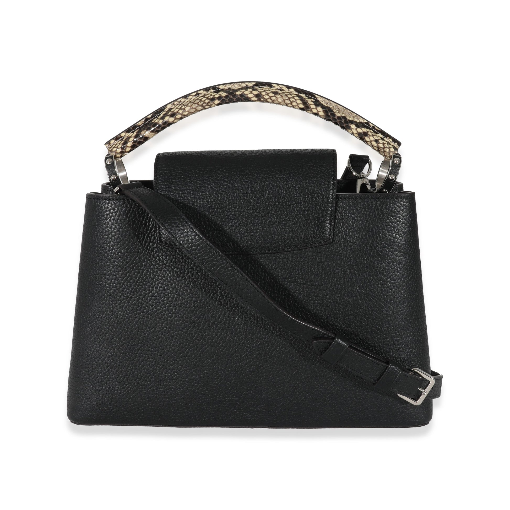 Louis Vuitton Taurillon Capucines PM Python Black Hat