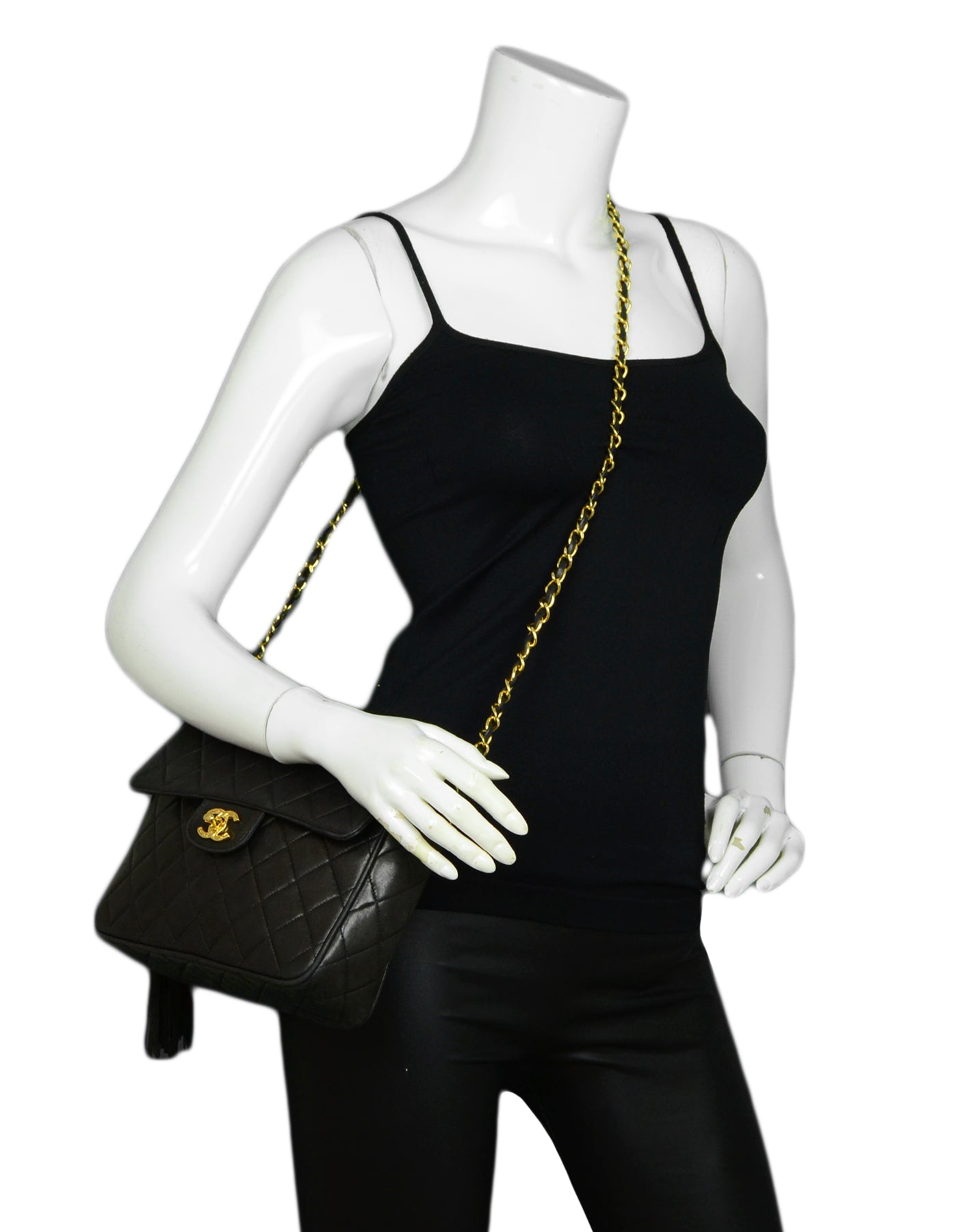Chanel Black   Lambskin Quilted CC Camera Crossbody Bag