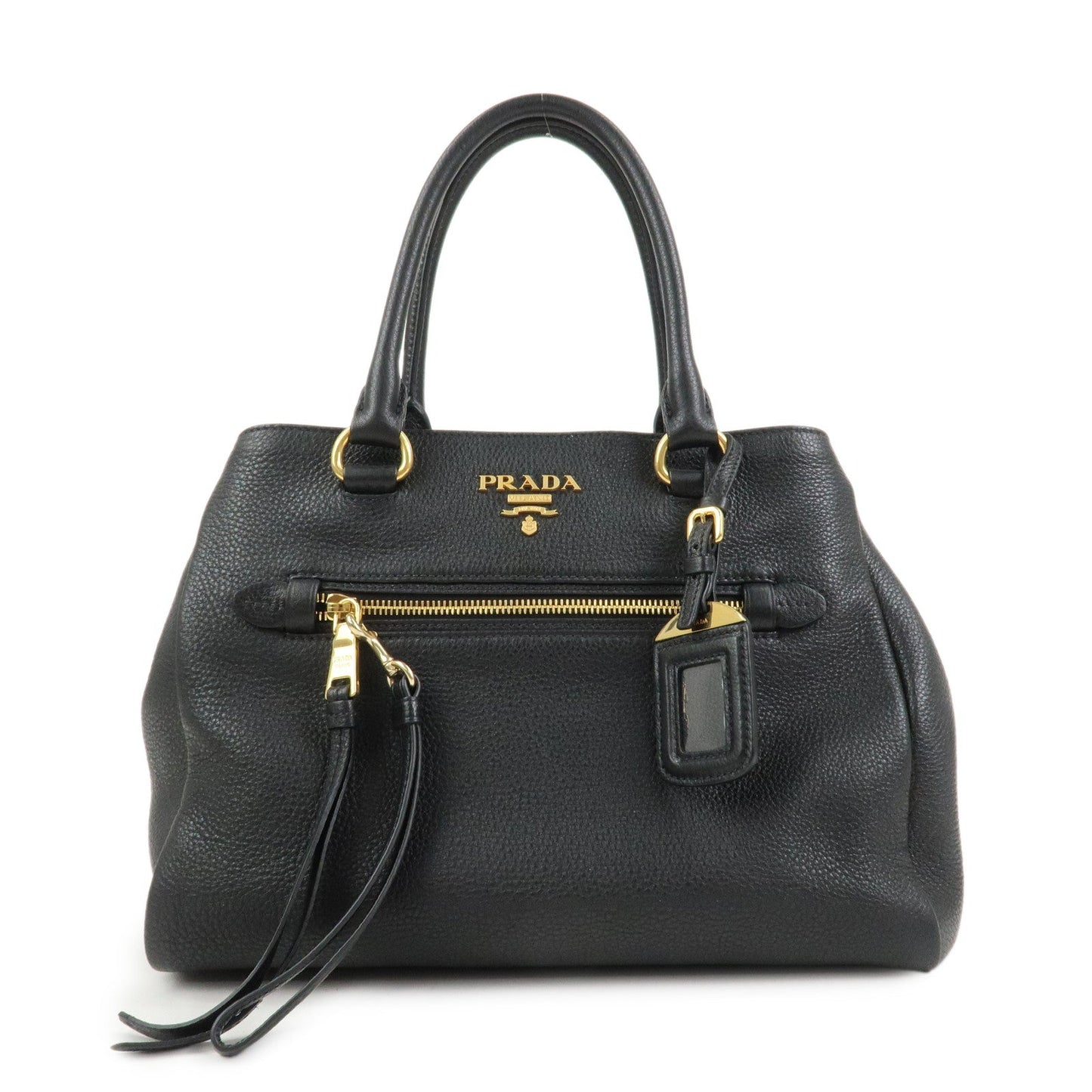 Shoulder Bag 2Way Bag Hand Bag Leather Black Logo