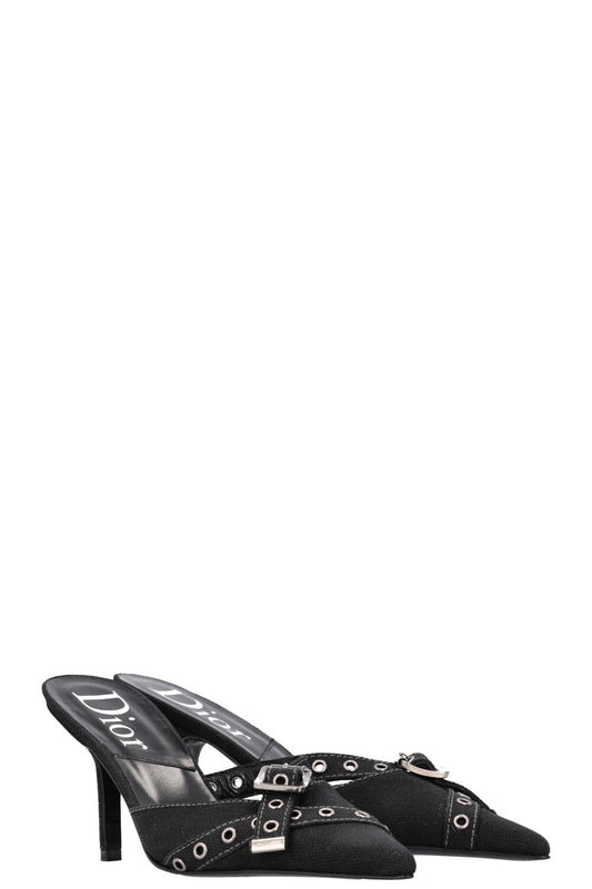Dior Heels Denim Black Shoes