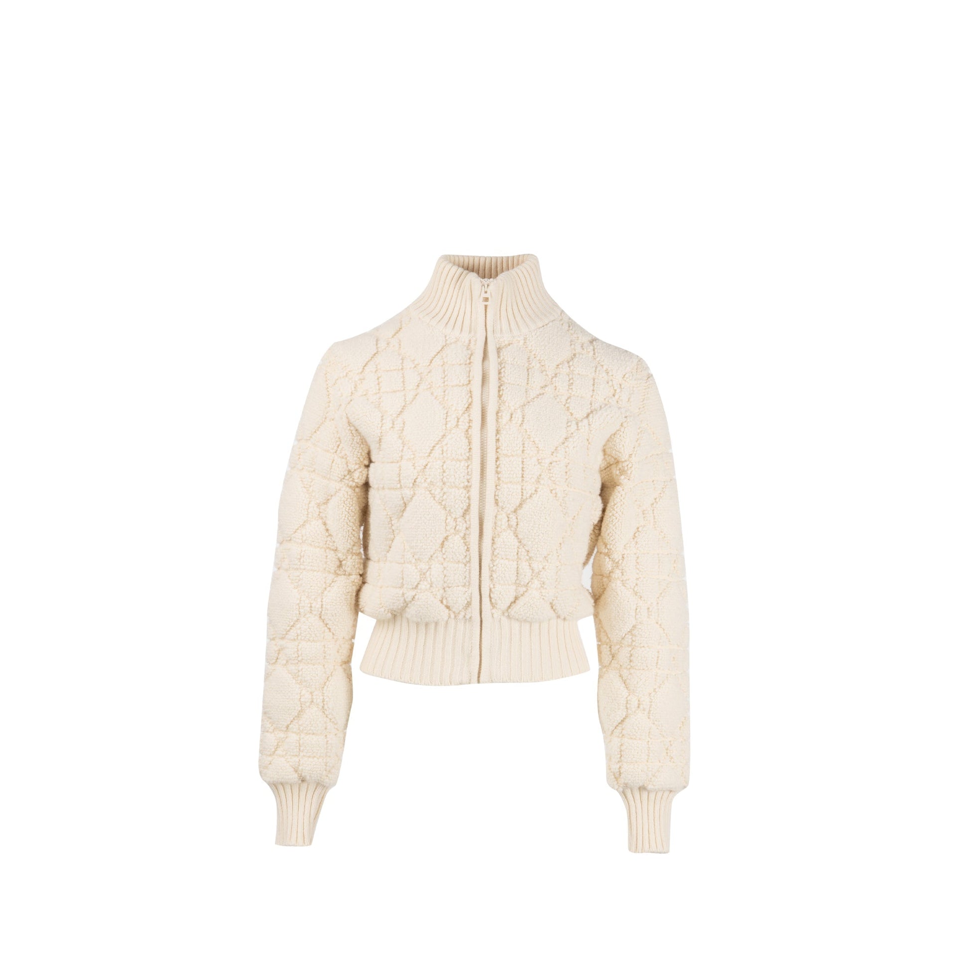 Dior Size Macrocannage Zipped Cardigan Wool Polyamide Cashmere Travel Bag