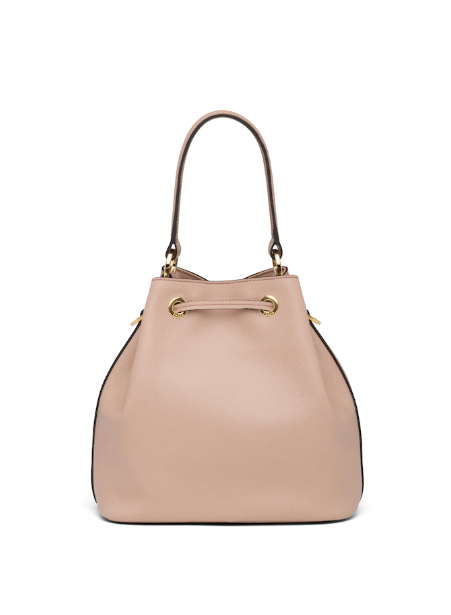 Prada Prada Saffiano Leather Bucket Bag Beige