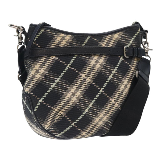Burberry Nova Check Shoulder Bag Canvas Black