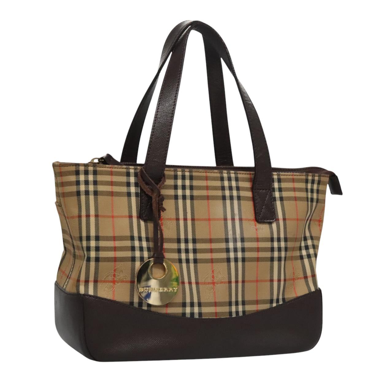 Burberry Nova Check Shoulder Bag Canvas Beige Shoulder Bag 160