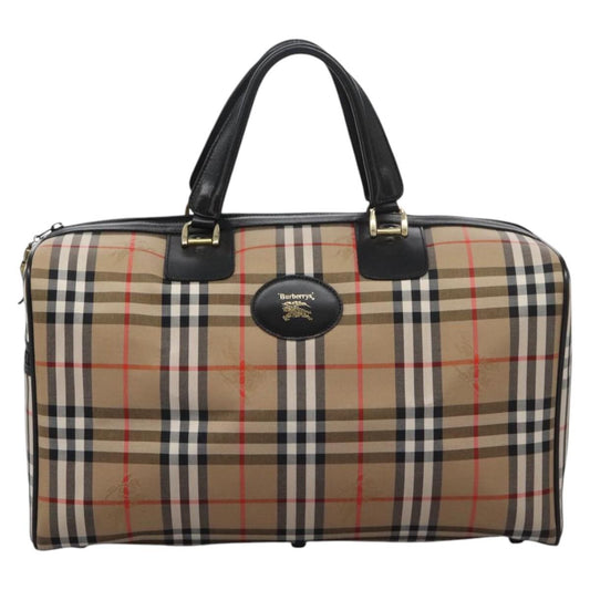 Burberry Nova Check Travel Bag Canvas Beige