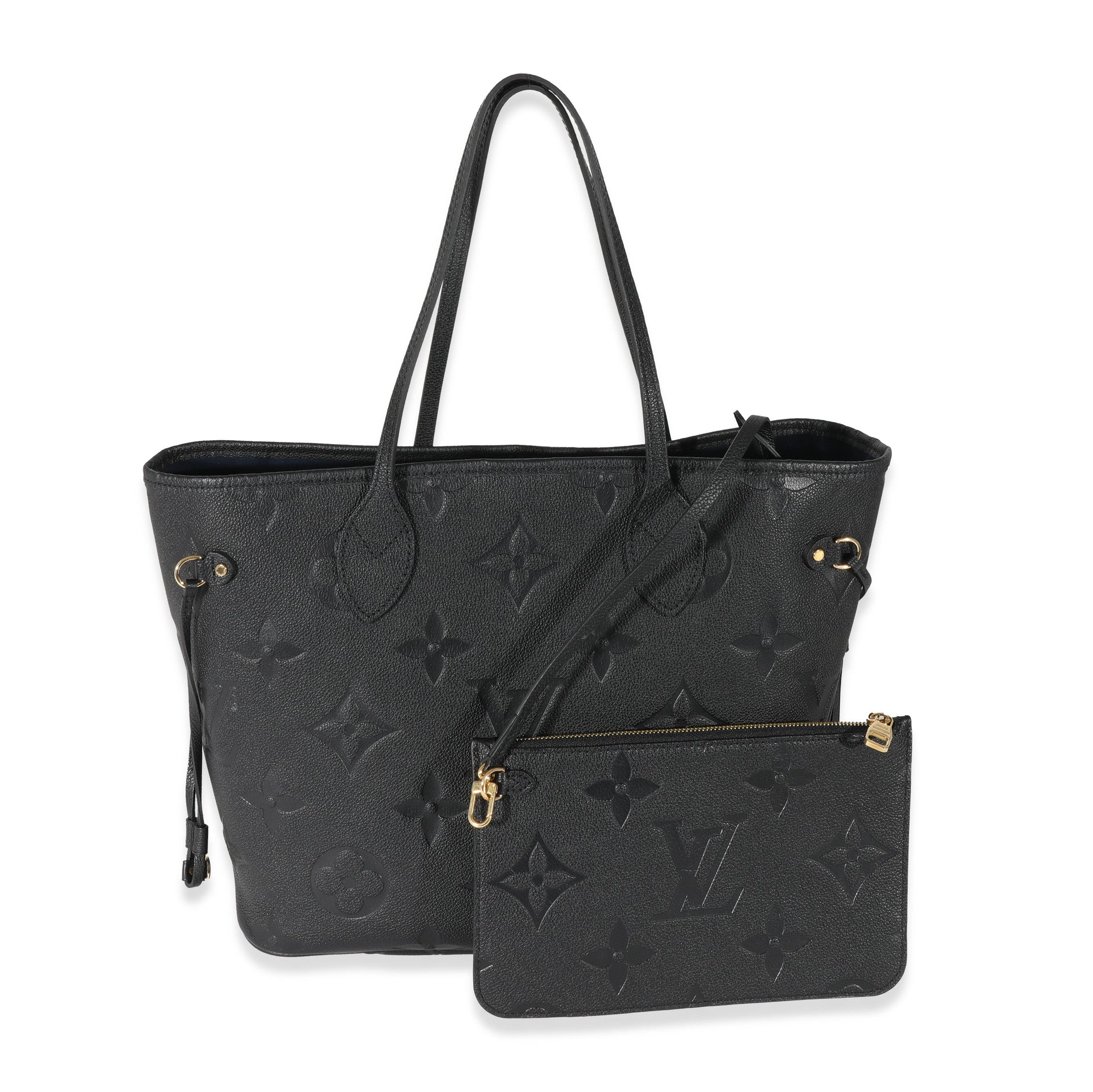 Louis Vuitton Empreinte Neverfull MM Black Tote Bag