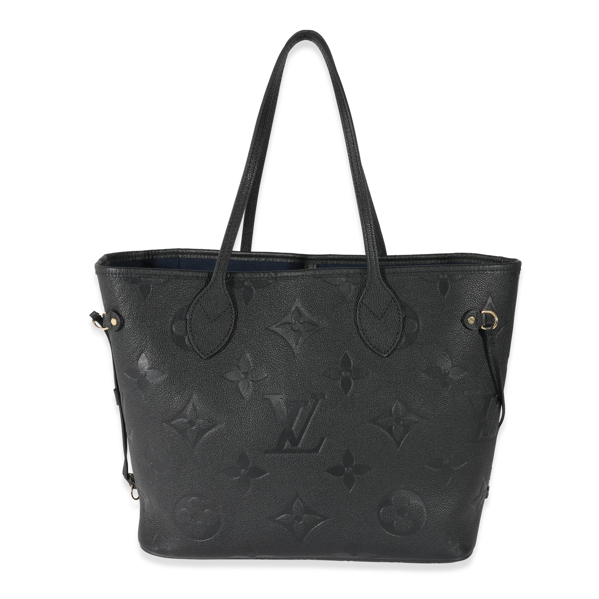 Louis Vuitton Empreinte Neverfull MM Black Tote Bag