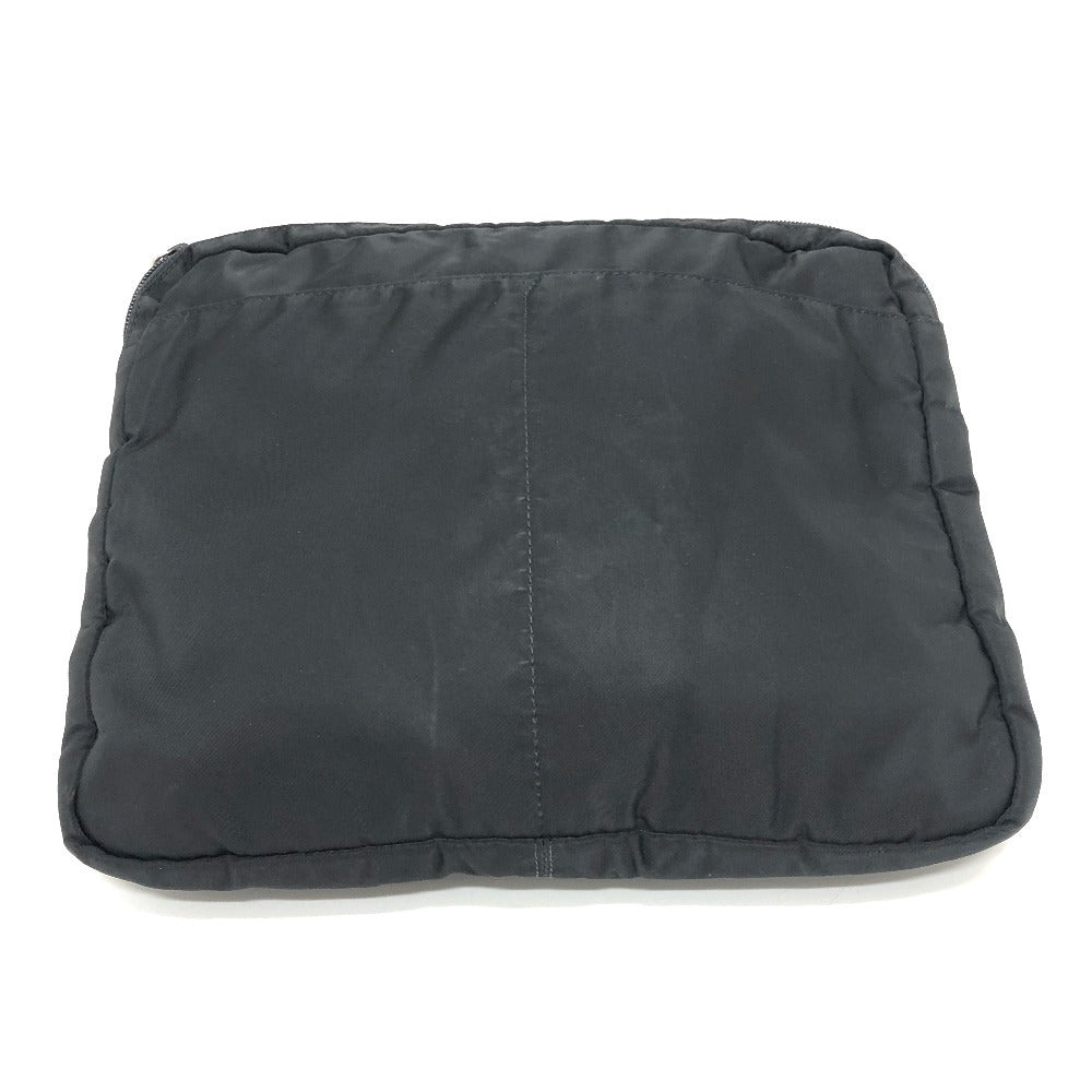 Clutch Bag Triangular Plate Nylon Black