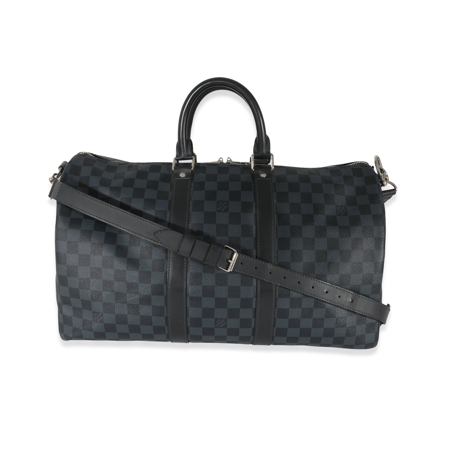 Louis Vuitton Damier Cobalt Keepall Bandouliere 45 Canvas Handbag