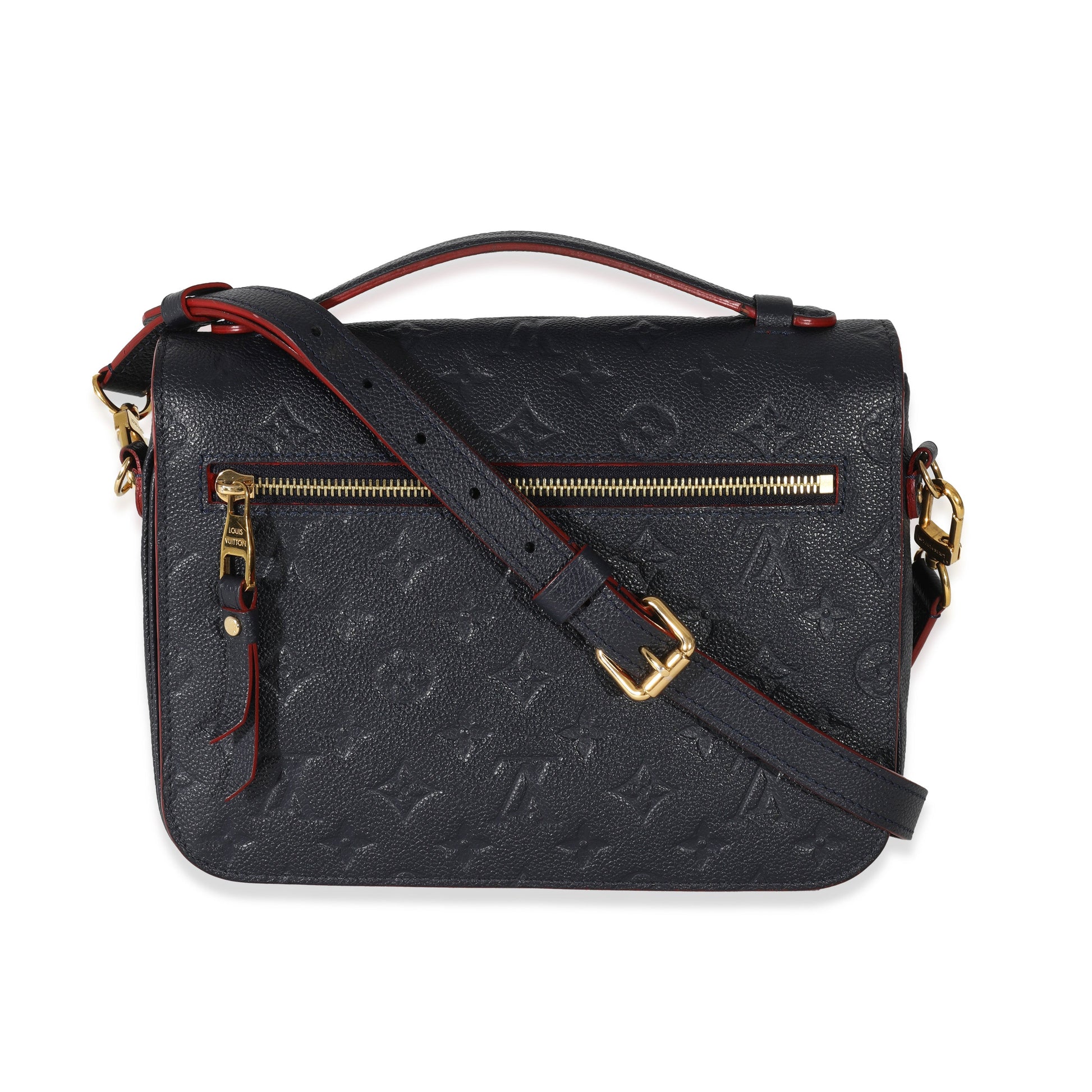Louis Vuitton Marine Rouge Empreinte Pochette Metis Monogram Clutch Bag