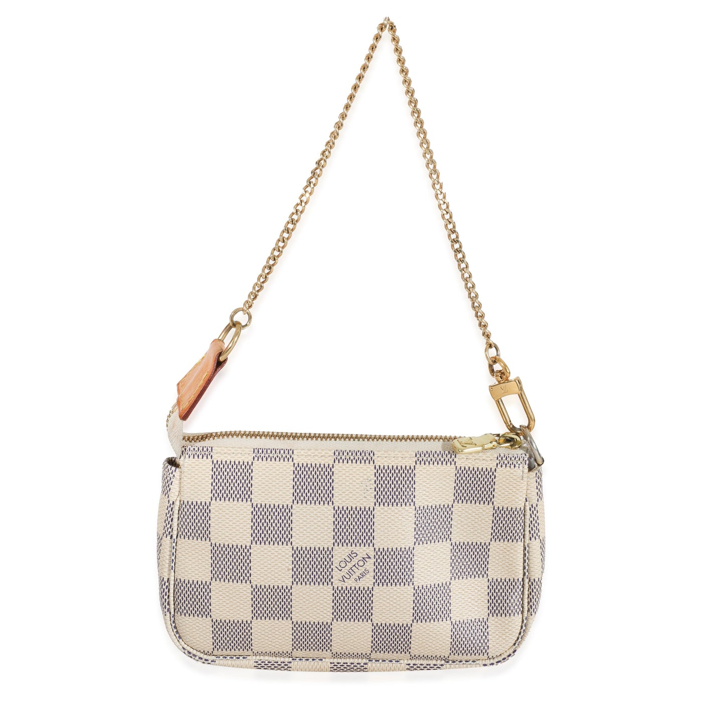 Louis Vuitton Damier Azur Pochette Accessoires Canvas Mini Clutch Bag