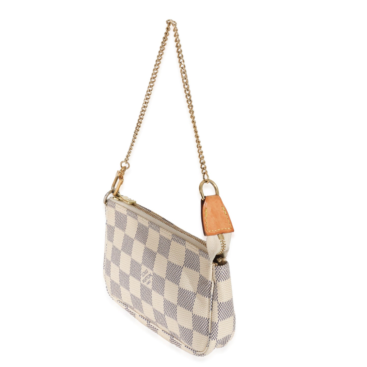 Louis Vuitton Damier Azur Pochette Accessoires Canvas Mini Clutch Bag