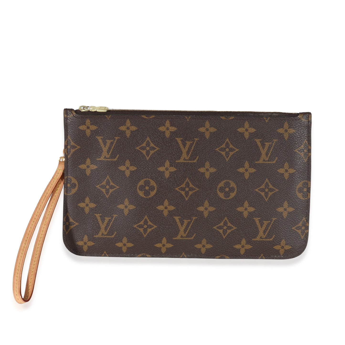 Louis Vuitton Neverfull Pochette Monogram Canvas Tote Bag