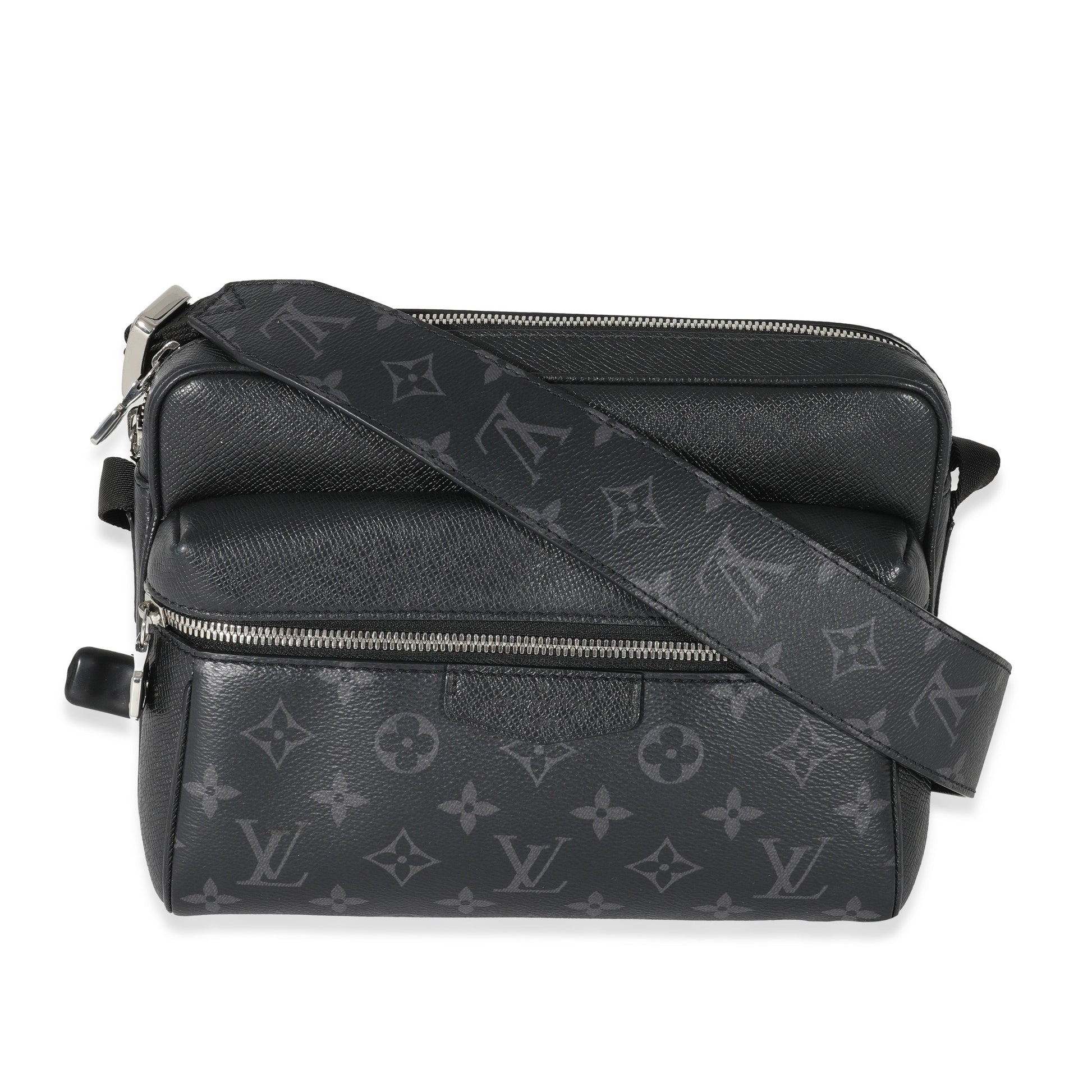 Louis Vuitton Taiga Eclipse Outdoor Messenger Monogram Canvas Black Crossbody Bag