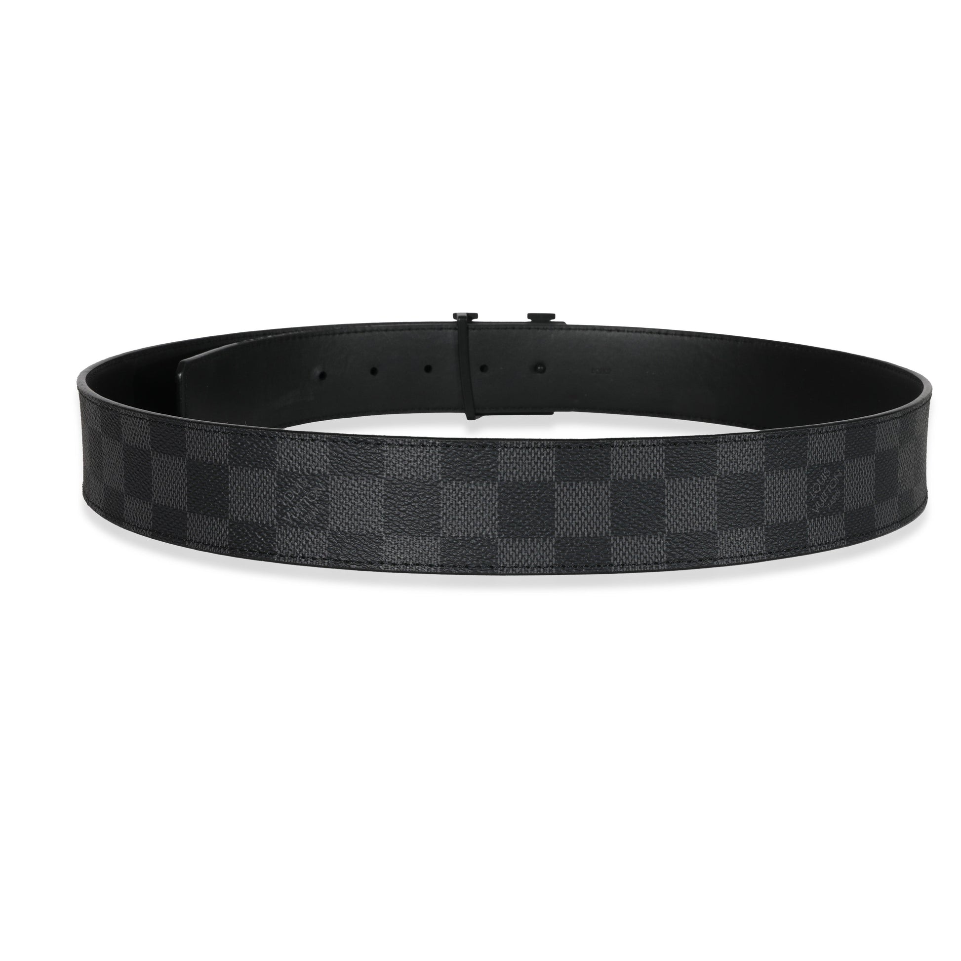 Louis Vuitton Damier GraphiteInitiales Canvas Belt