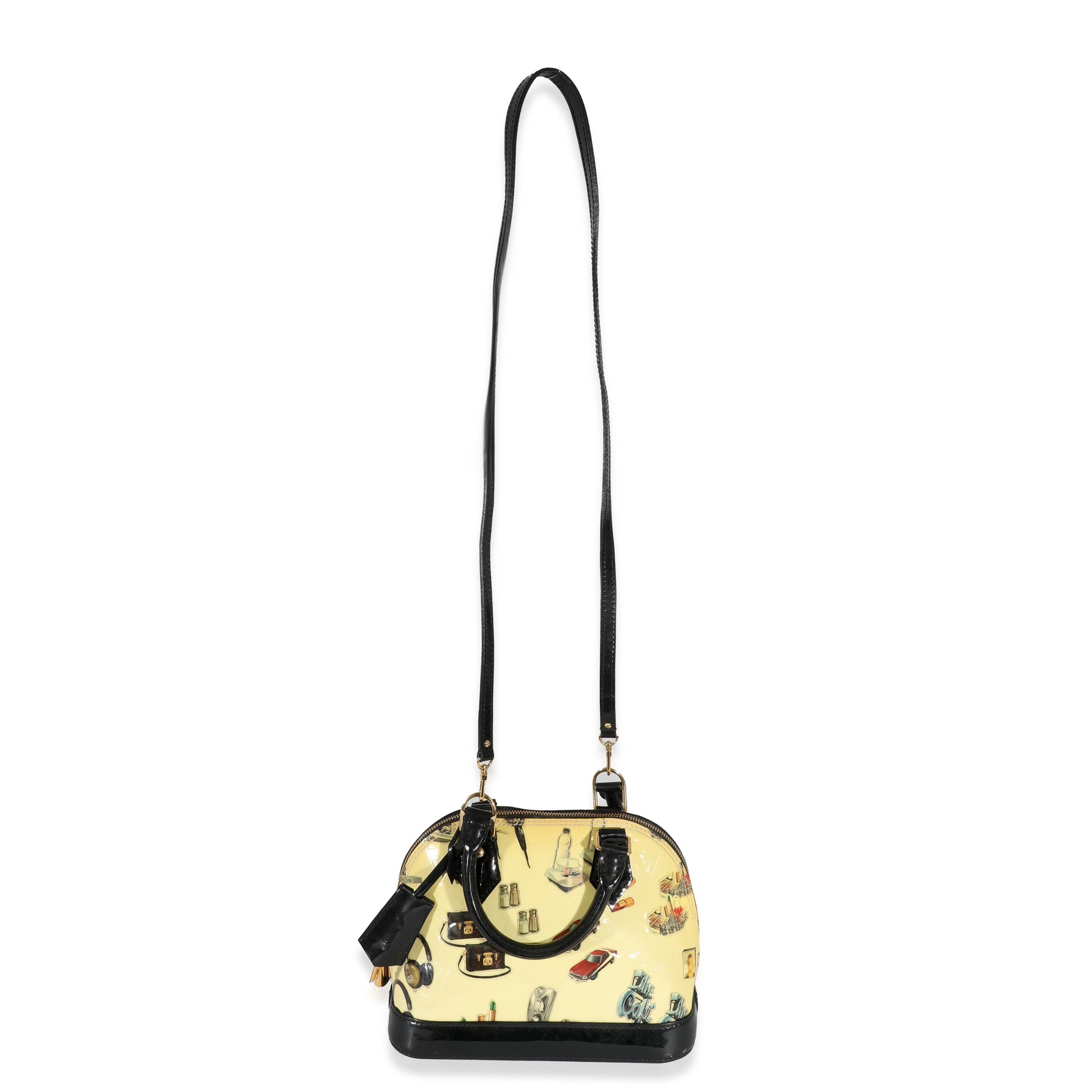 Louis Vuitton Vernis Stickers Alma BB Monogram Handbag