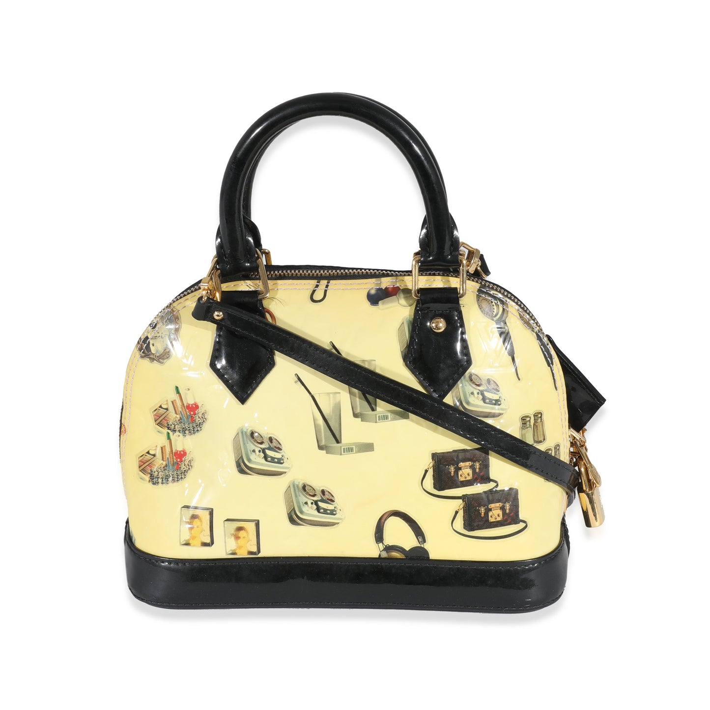 Louis Vuitton Vernis Stickers Alma BB Monogram Handbag