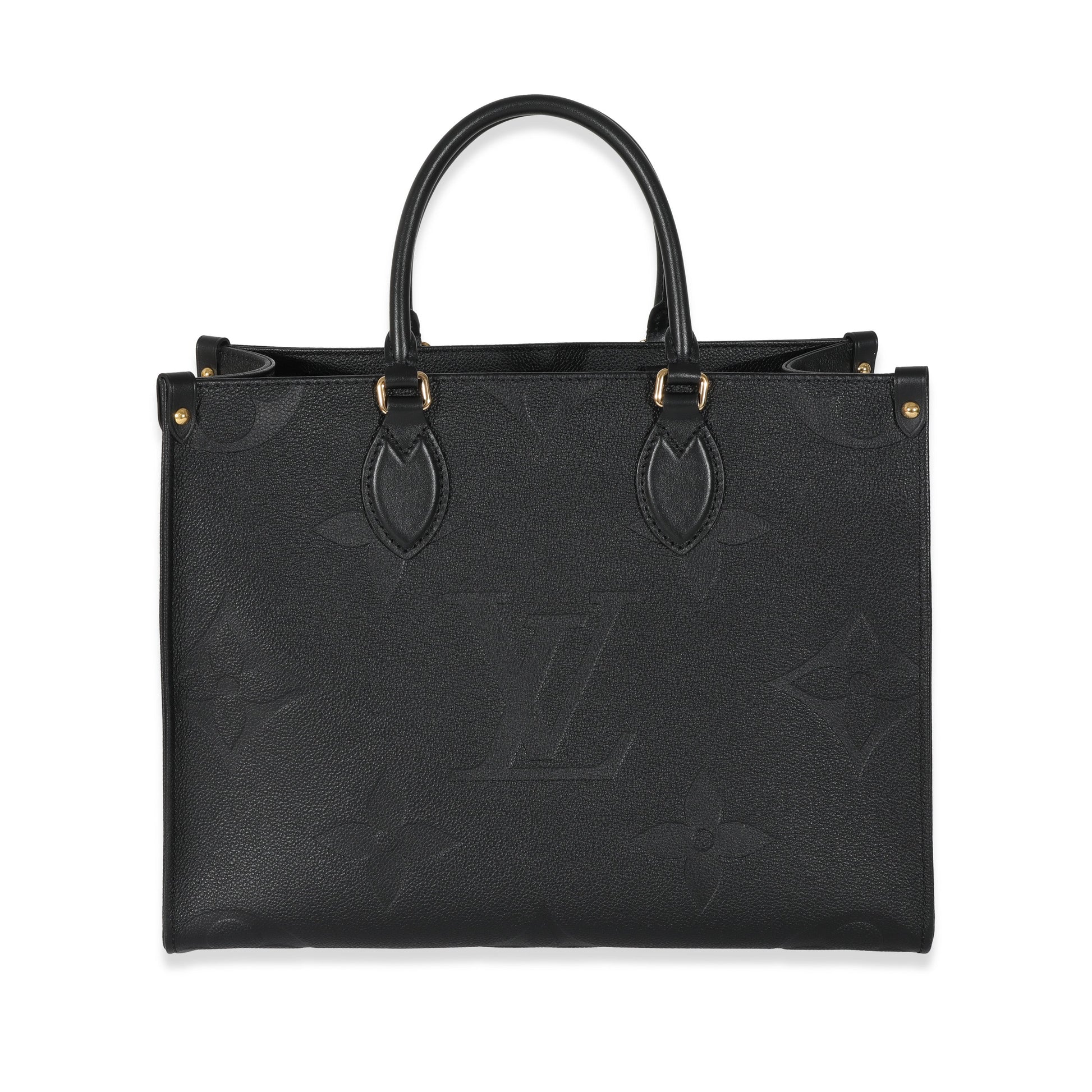 Louis Vuitton Empreinte Giant Onthego MM Monogram Black Handbag