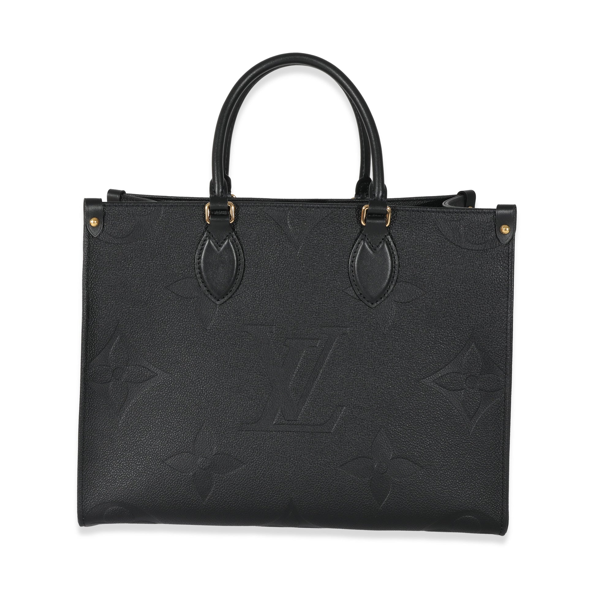 Louis Vuitton Empreinte Giant Onthego MM Monogram Black Handbag