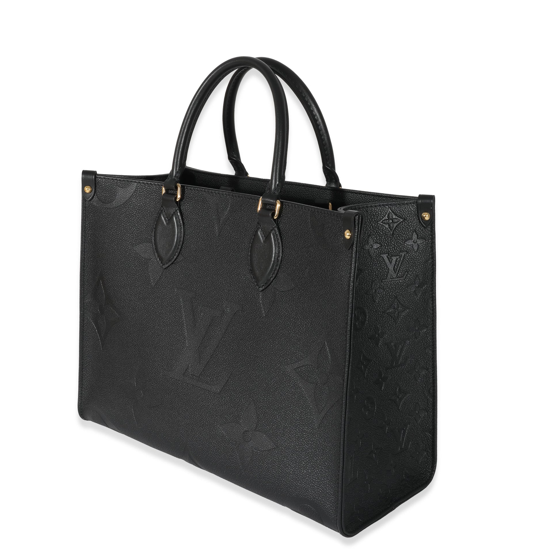 Louis Vuitton Empreinte Giant Onthego MM Monogram Black Handbag