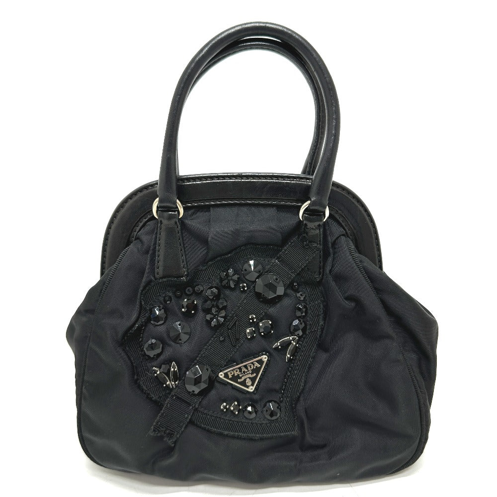 Evening Bear Leather Nylon Travel Bag
