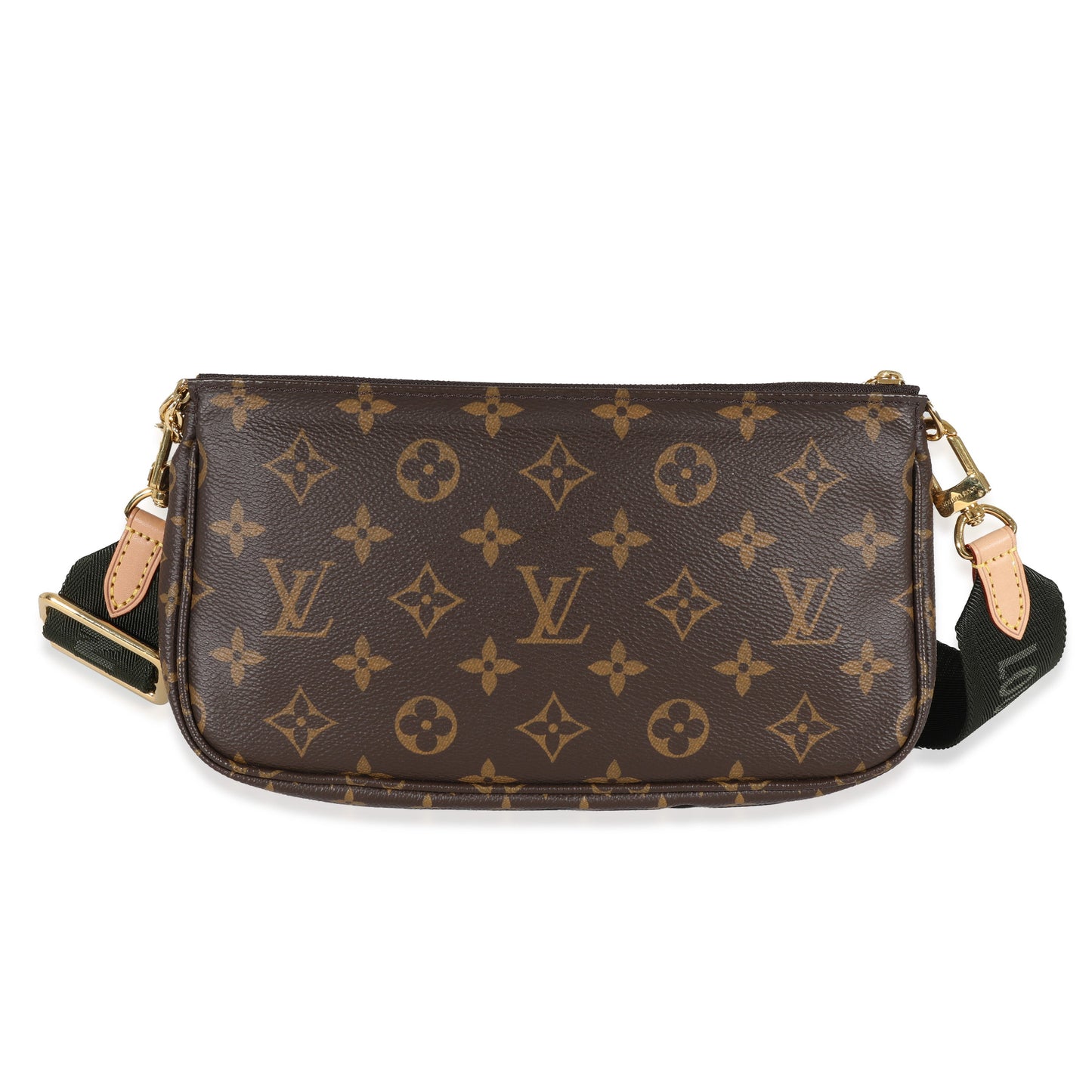 Louis Vuitton Multi Pochette Accessoires Monogram Canvas Khaki Clutch Bag 5