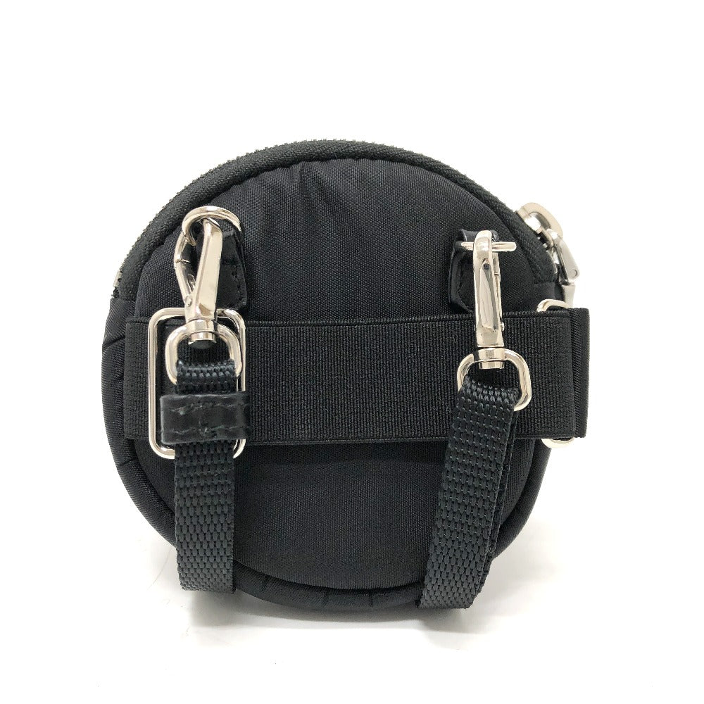 Shoulder Bag Triangle Logo Neck Pouch Unisex(Unisex) Leather Nylon