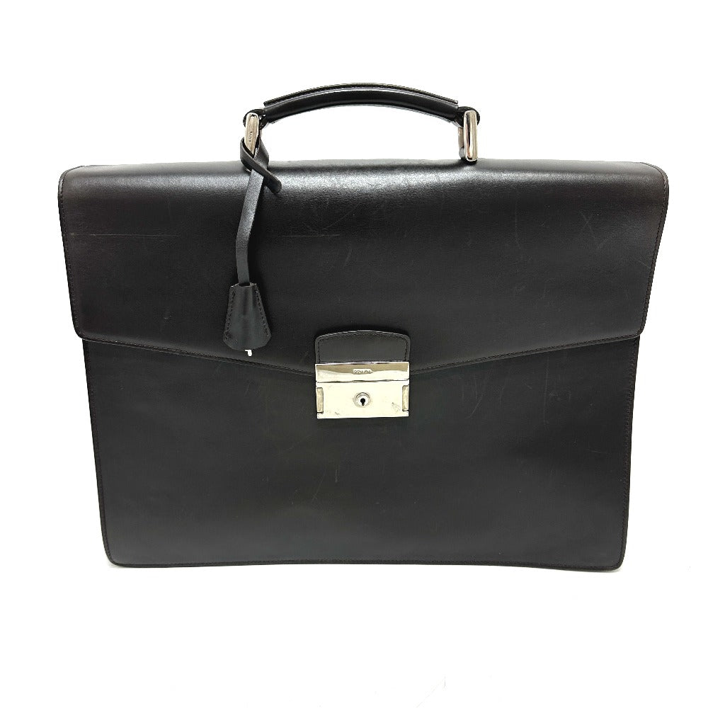 Business Bag Leather Black Travel Bag
