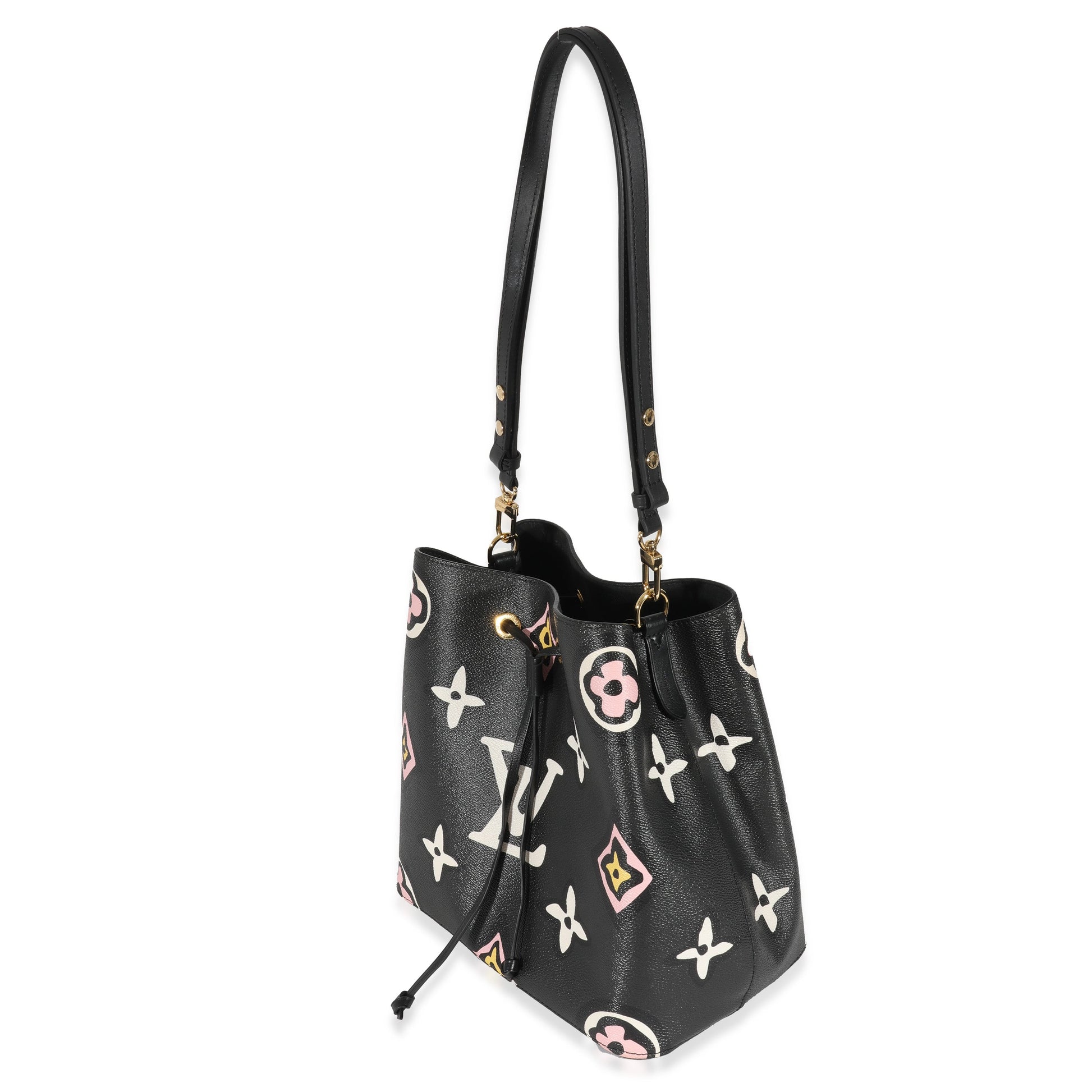 Louis Vuitton Giant Wild At Heart NeoNoe Monogram Canvas Black Handbag