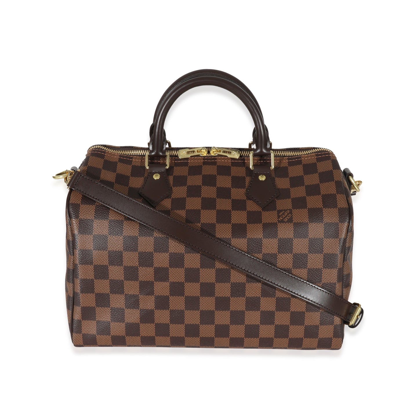 Louis Vuitton Damier Ebene Speedy Bandoulière 30 Canvas Handbag
