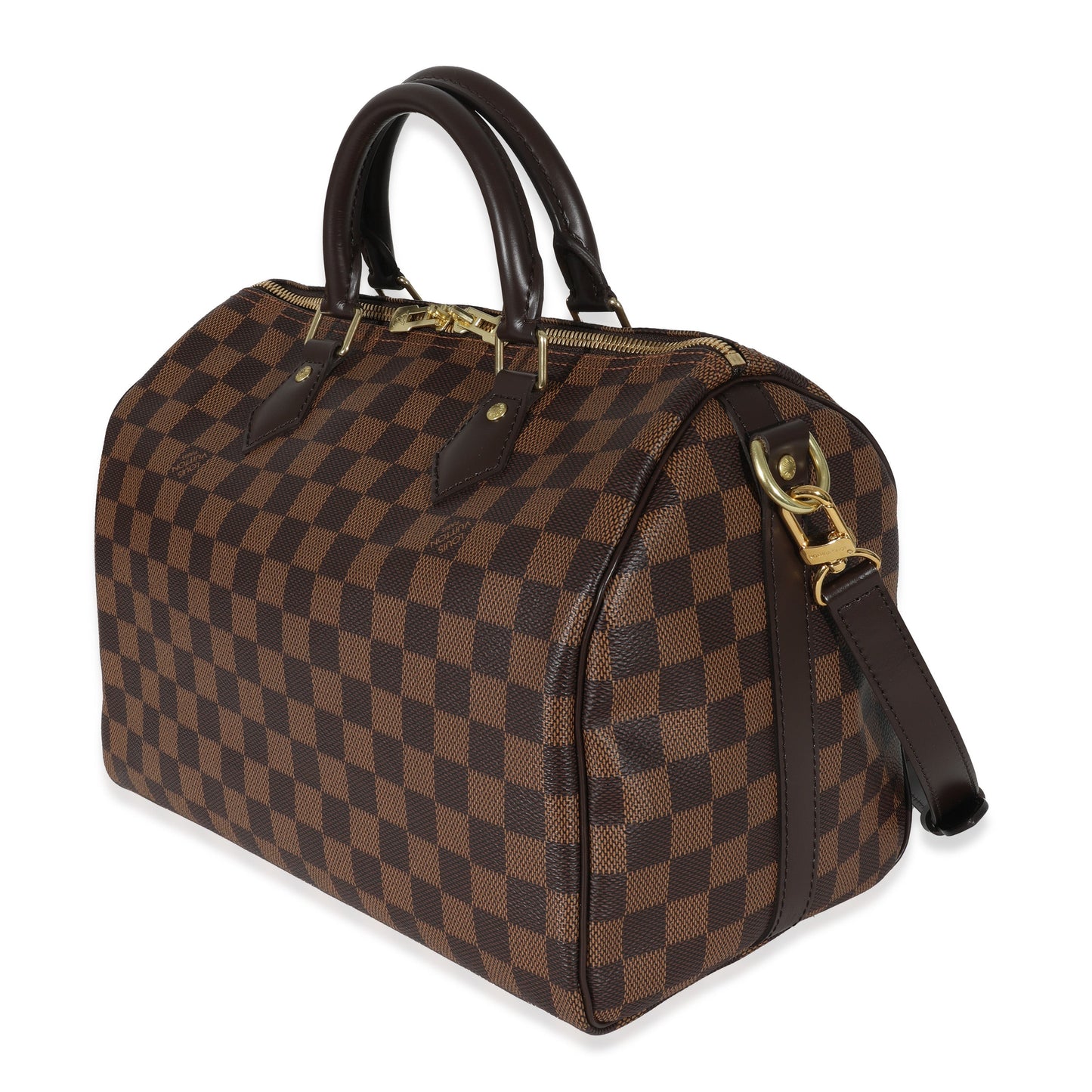 Louis Vuitton Damier Ebene Speedy Bandoulière 30 Canvas Handbag