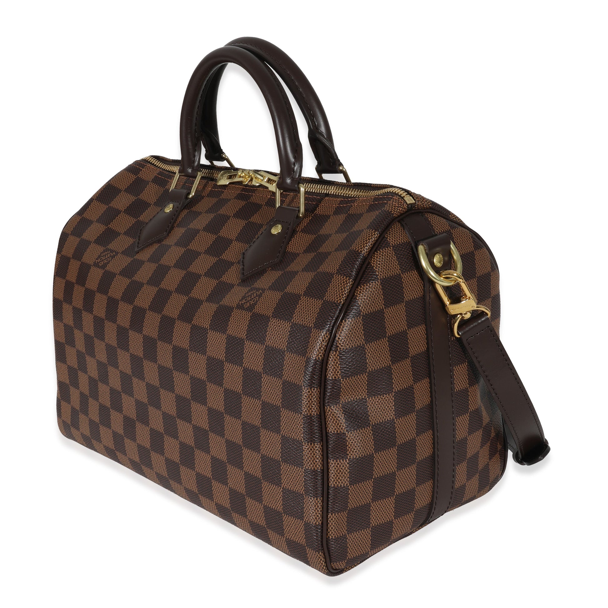 Louis Vuitton Damier Ebene Speedy Bandoulière 30 Canvas Handbag