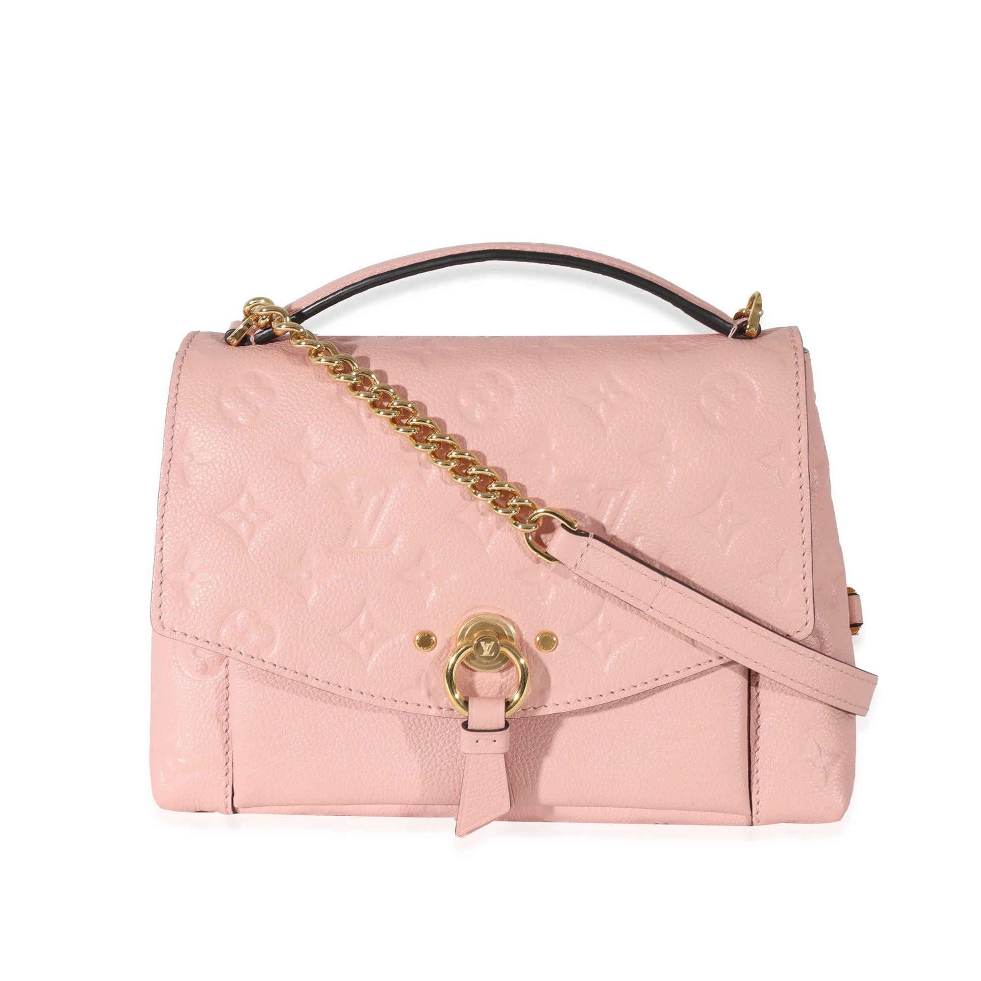 Louis Vuitton Empreinte Rose Poudre Blanche BB Handbag
