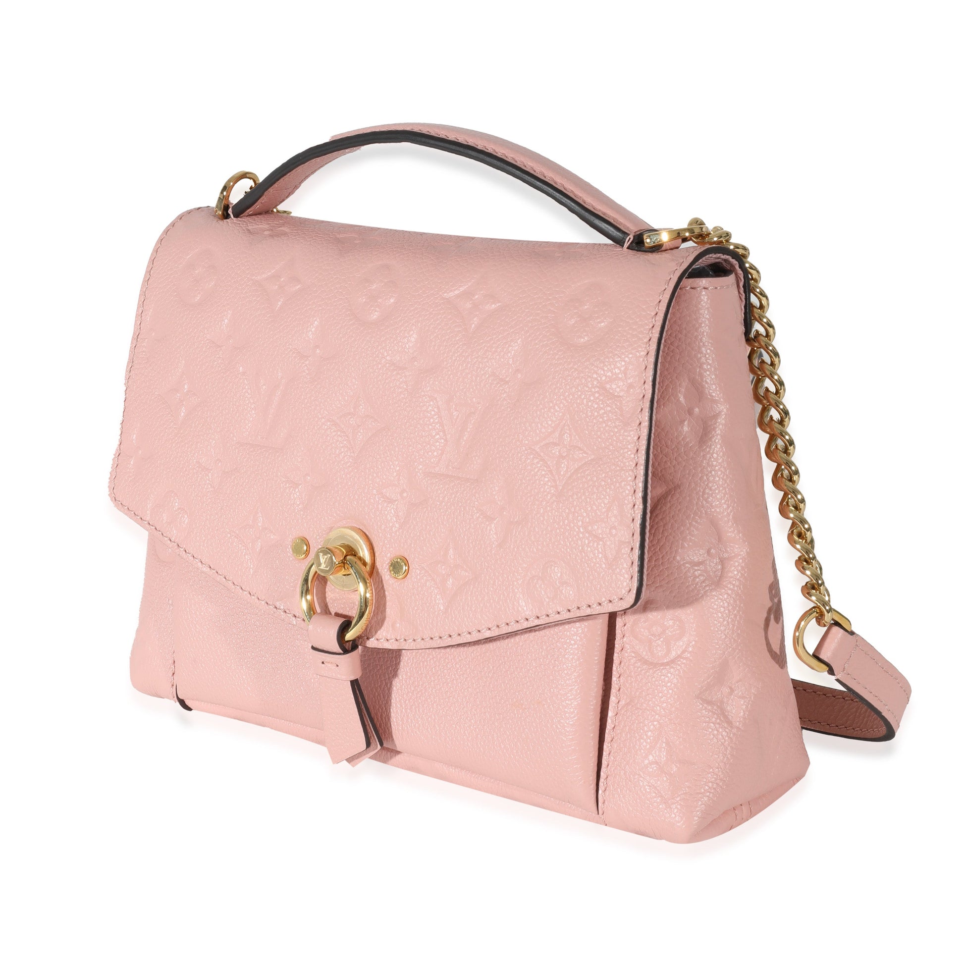 Louis Vuitton Empreinte Rose Poudre Blanche BB Handbag