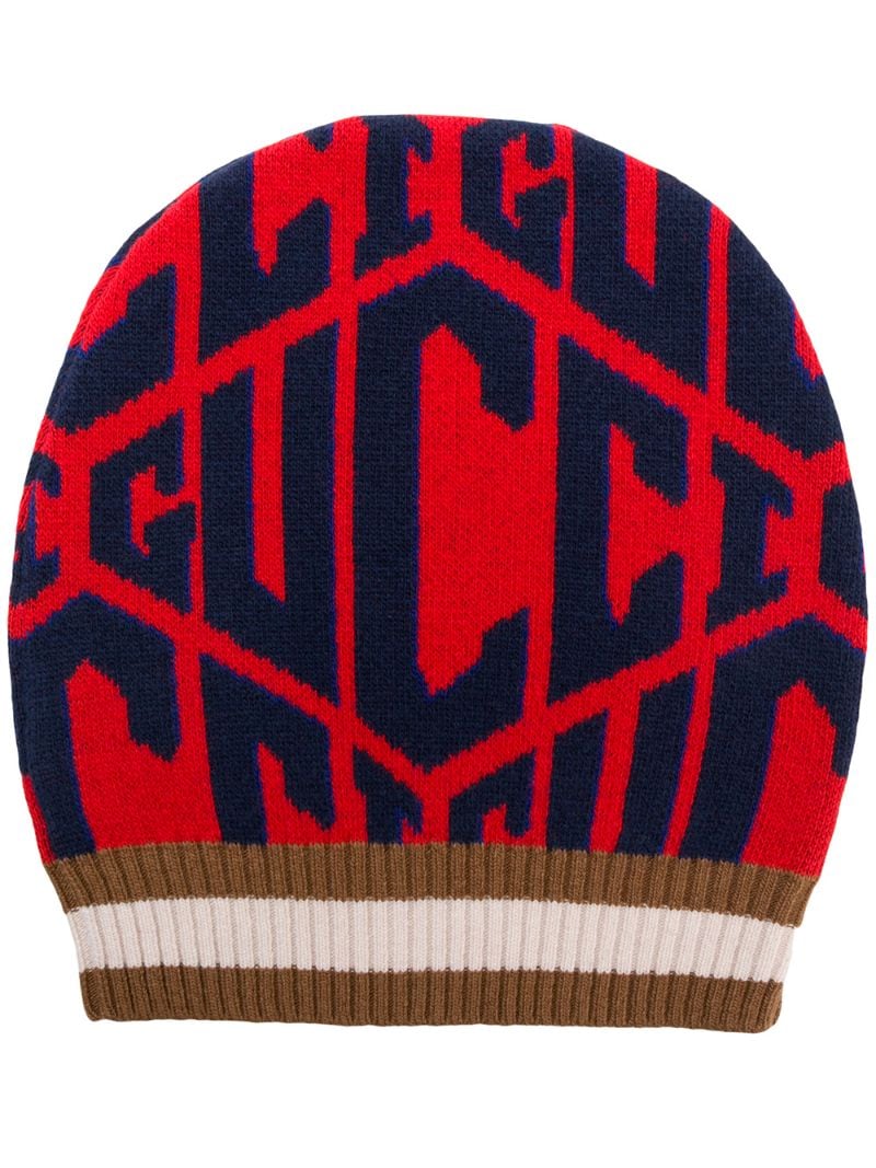 Gucci - fitted logo hat - men - Wool/Spandex/Elastane/Polyamide - S, M, L - Red