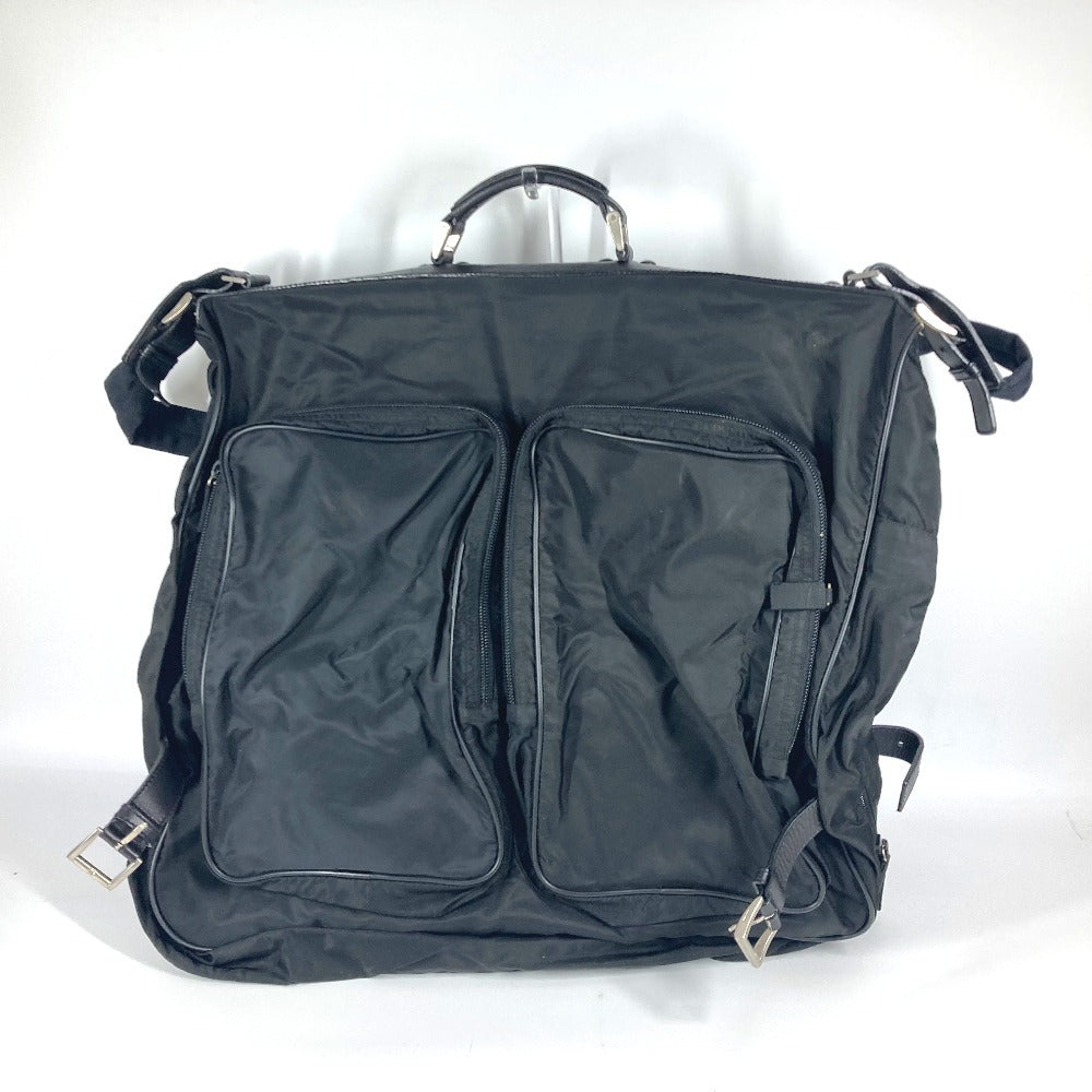 Boston Duffel Bag Triangle Plate Unisex(Unisex) Nylon Black Travel Bag