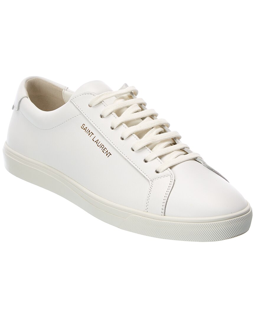 YSL Saint Laurent Andy Sneaker Leather White Shoes
