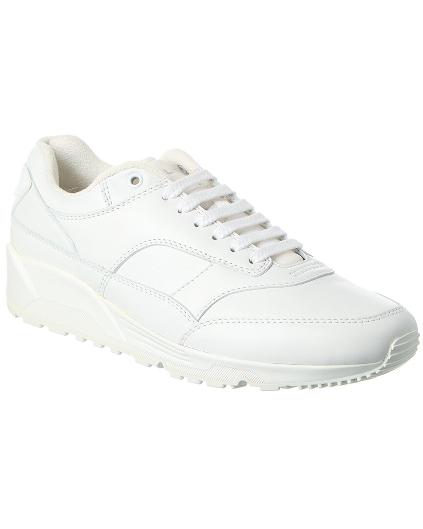 YSL Saint Laurent Bump Sneaker Leather White Shoes