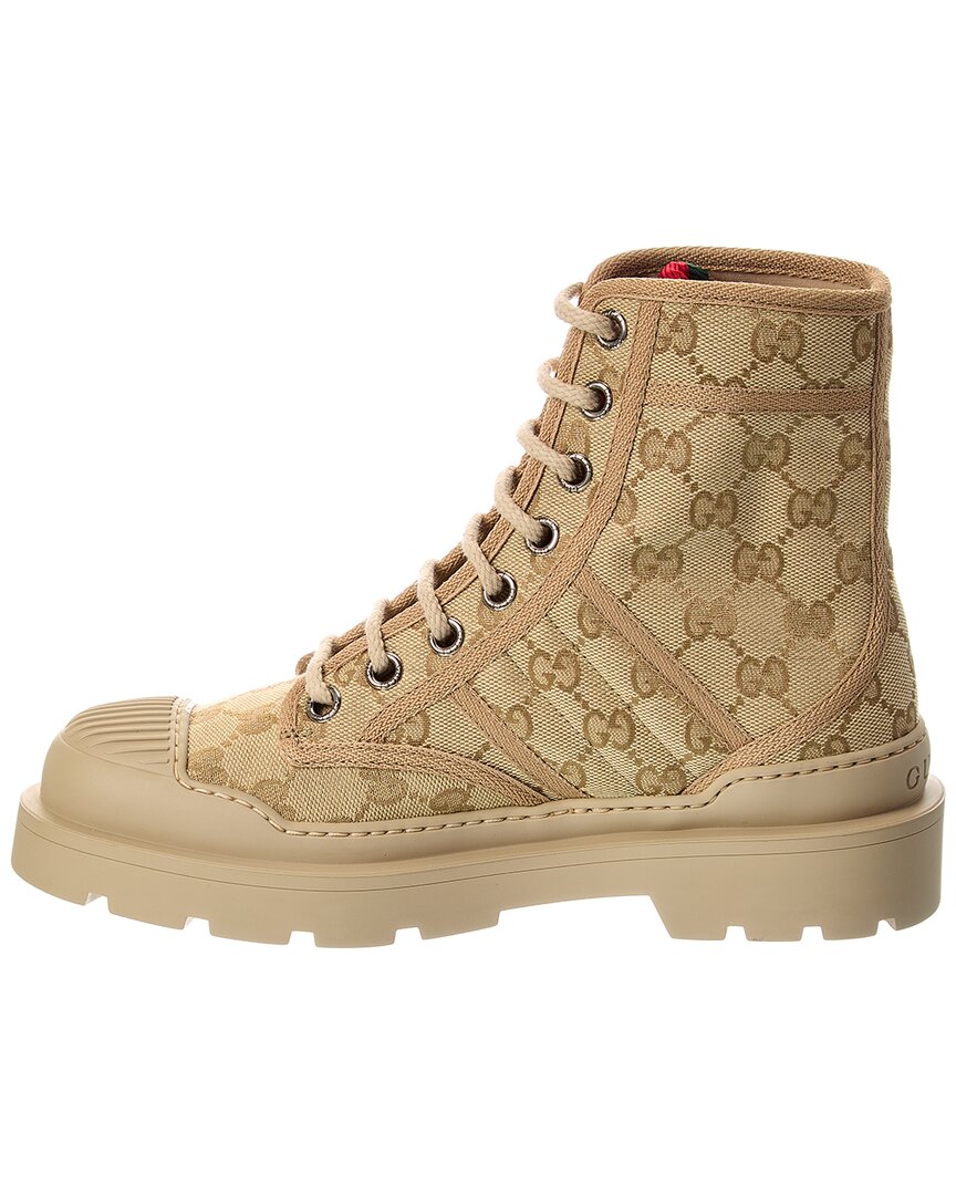 Gucci Gg Web Canvas High-Top Sneaker